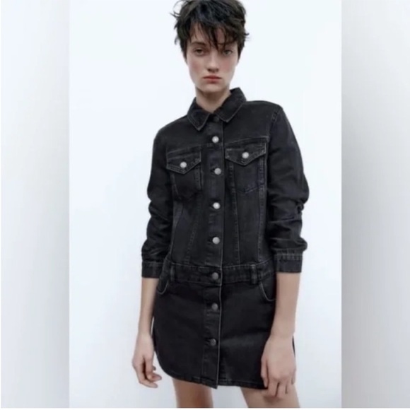 Zara Women's Zoe Denim Dress - Picture 2 of 4